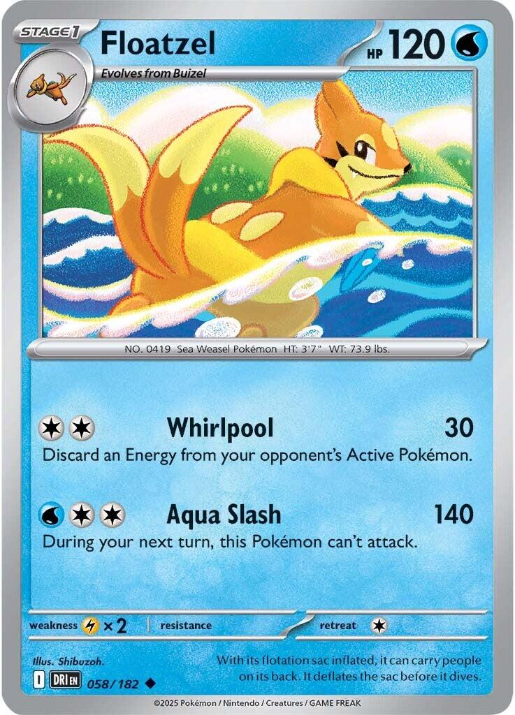 Floatzel (058/182) [Scarlet & Violet: Destined Rivals] | Exor Games Dartmouth