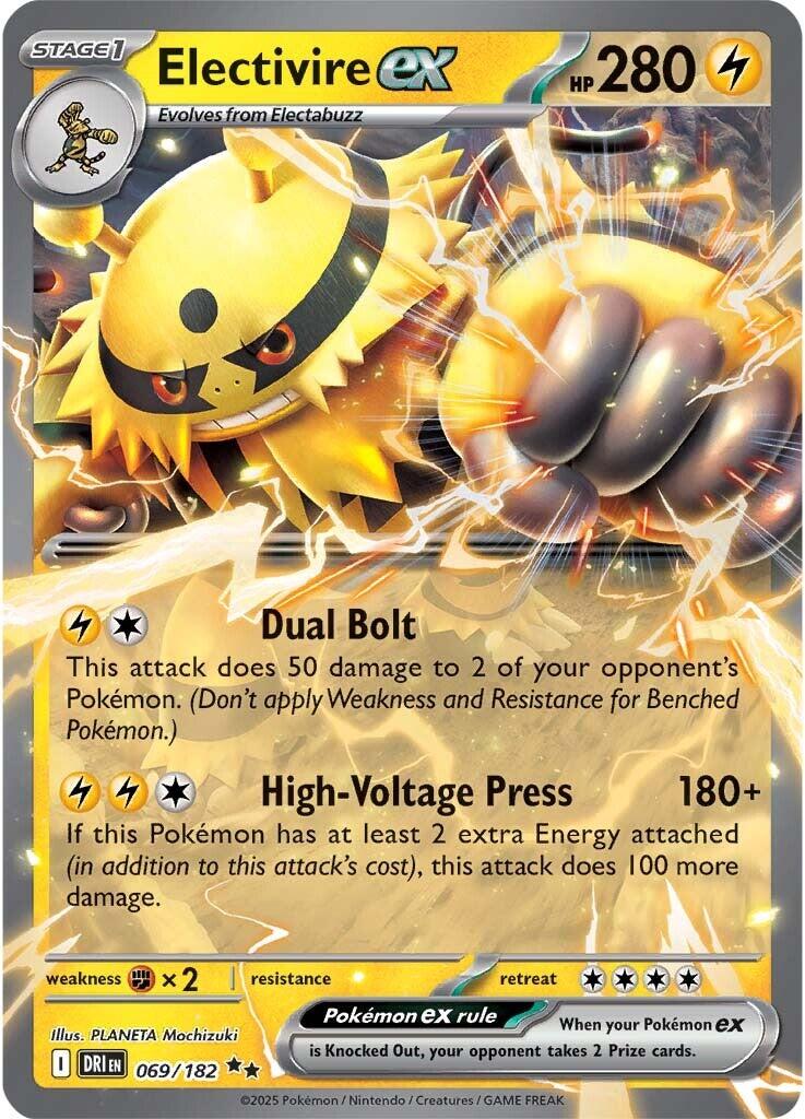 Electivire ex (069/182) [Scarlet & Violet: Destined Rivals] | Exor Games Dartmouth