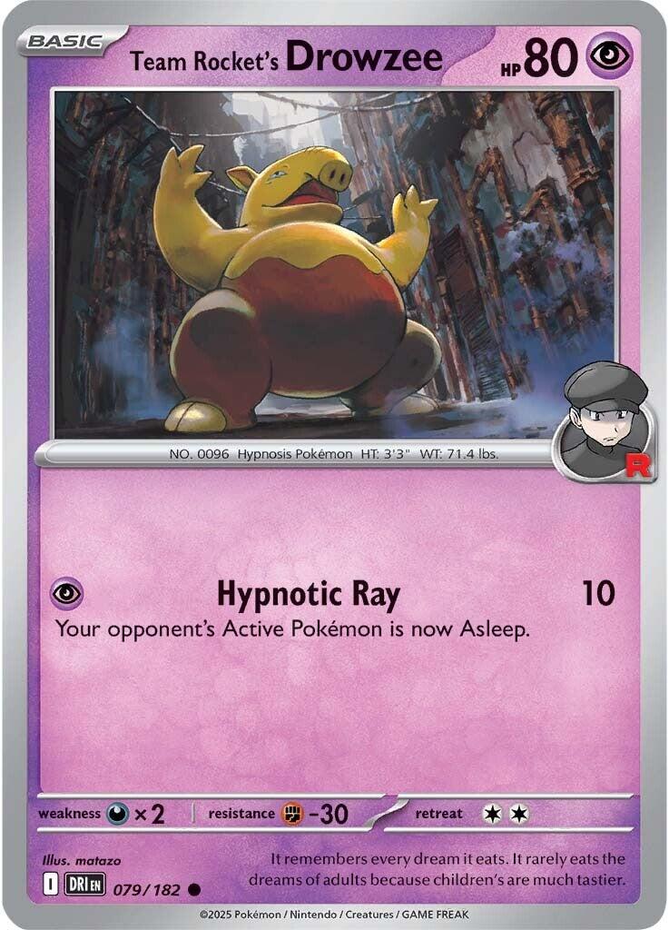 Team Rocket's Drowzee (079/182) [Scarlet & Violet: Destined Rivals] | Exor Games Dartmouth