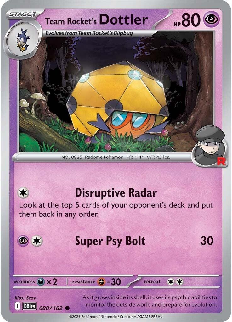 Team Rocket's Dottler (088/182) [Scarlet & Violet: Destined Rivals] | Exor Games Dartmouth