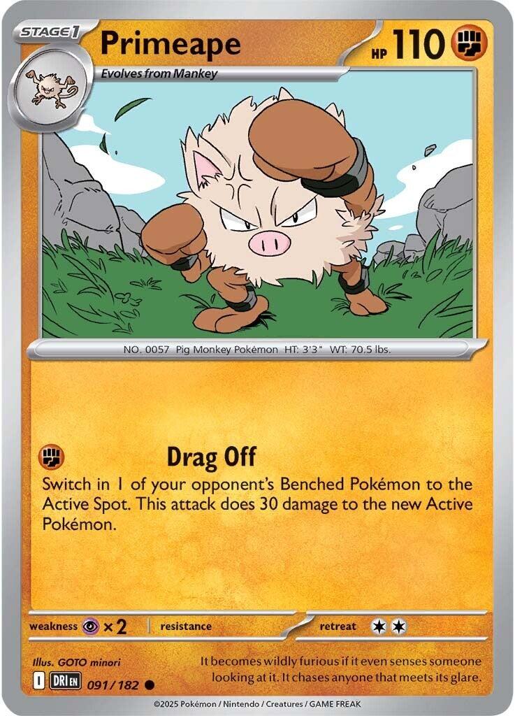 Primeape (091/182) [Scarlet & Violet: Destined Rivals] | Exor Games Dartmouth