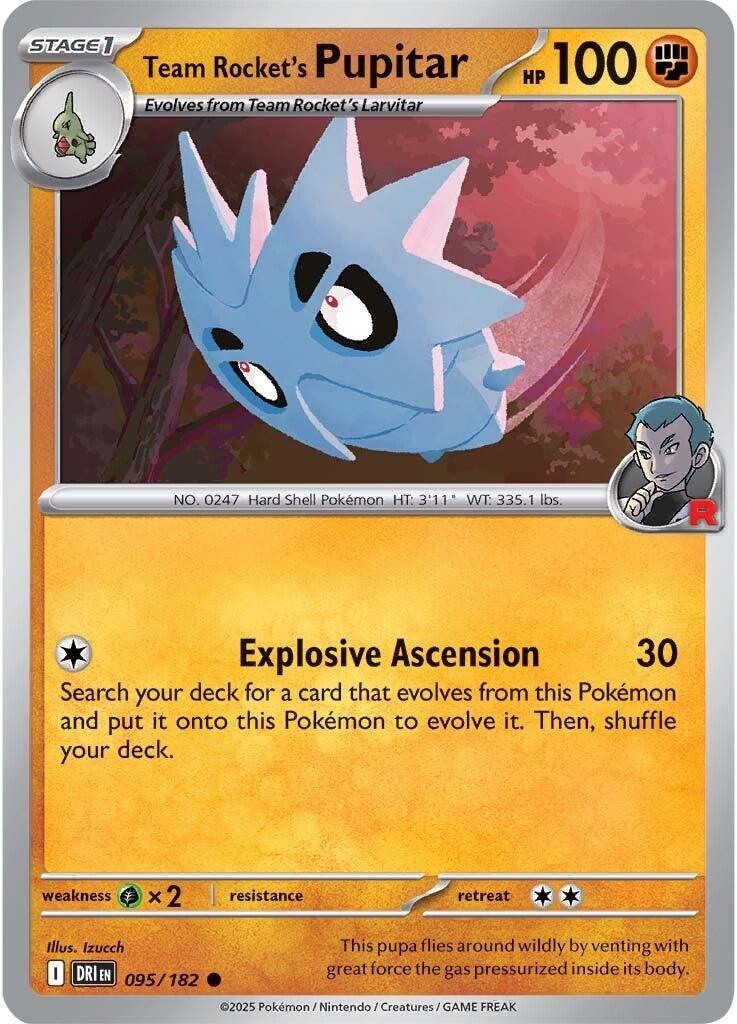 Team Rocket's Pupitar (095/182) [Scarlet & Violet: Destined Rivals] | Exor Games Dartmouth