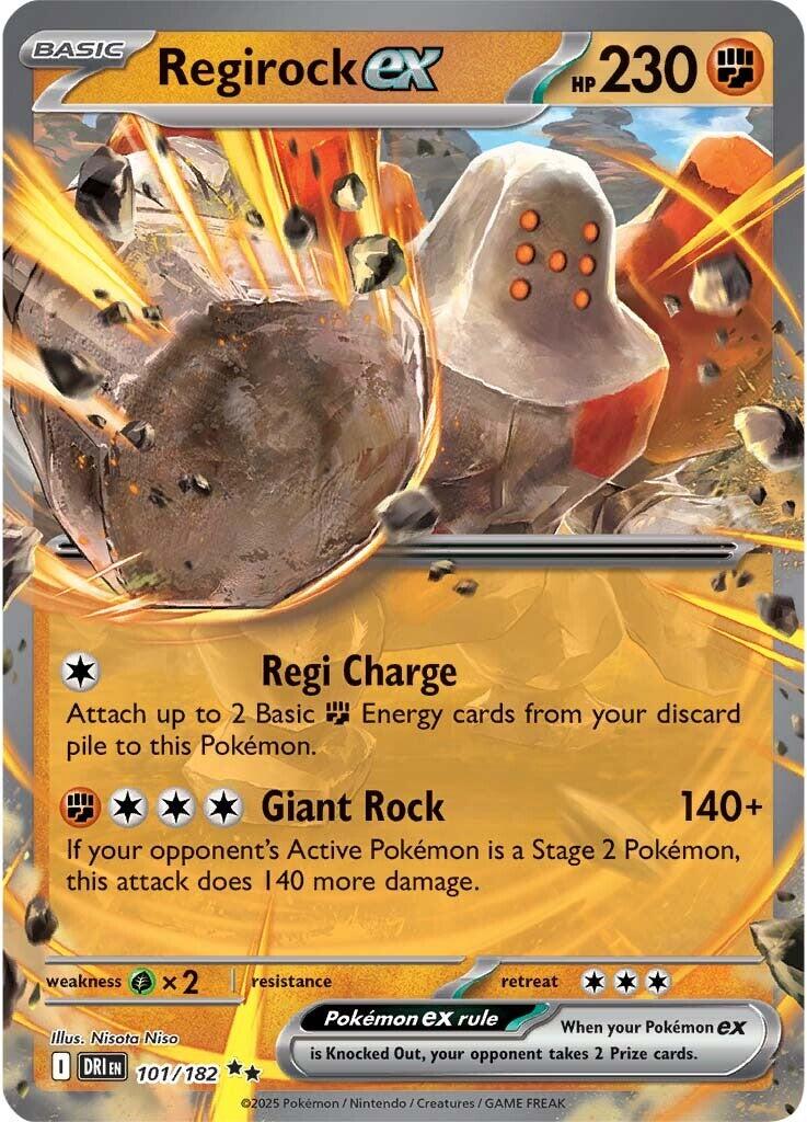 Regirock ex (101/182) [Scarlet & Violet: Destined Rivals] | Exor Games Dartmouth