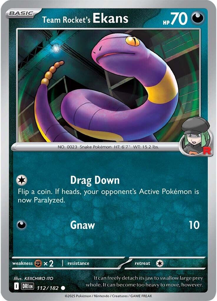 Team Rocket's Ekans (112/182) [Scarlet & Violet: Destined Rivals] | Exor Games Dartmouth