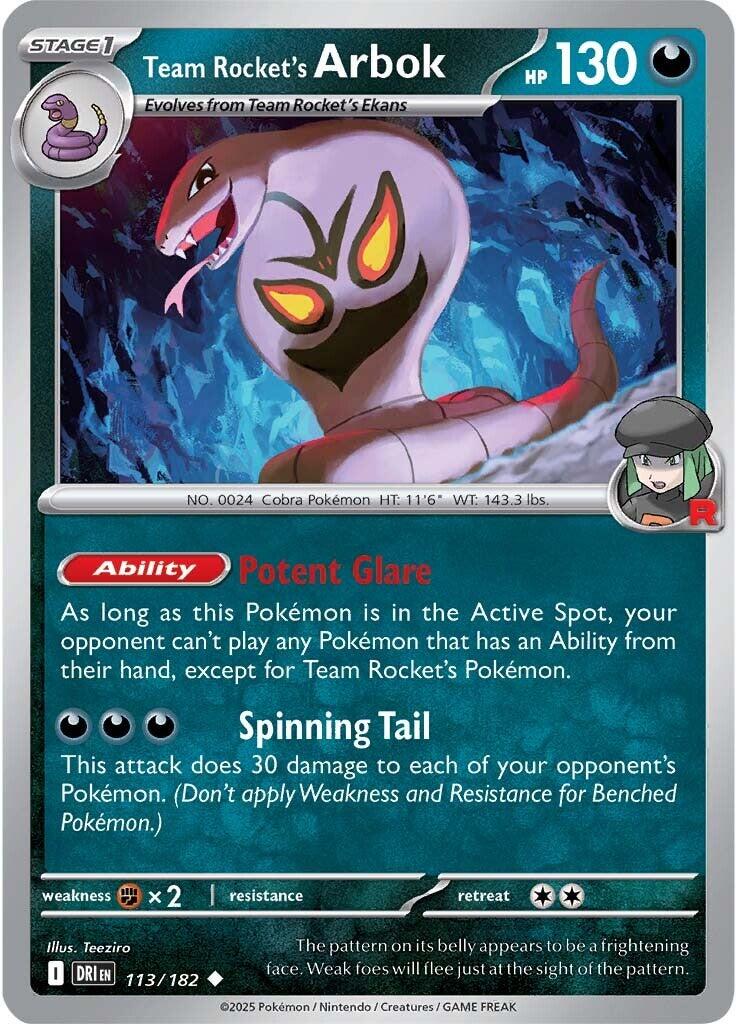 Team Rocket's Arbok (113/182) [Scarlet & Violet: Destined Rivals] | Exor Games Dartmouth
