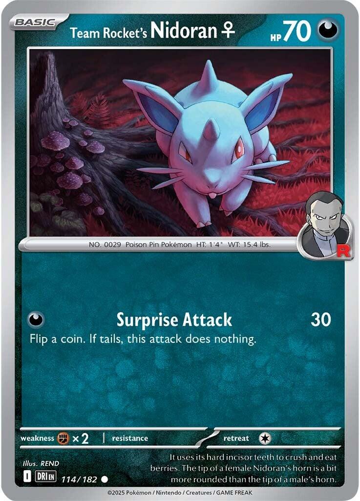 Team Rocket's Nidoran (114/182) [Scarlet & Violet: Destined Rivals] | Exor Games Dartmouth