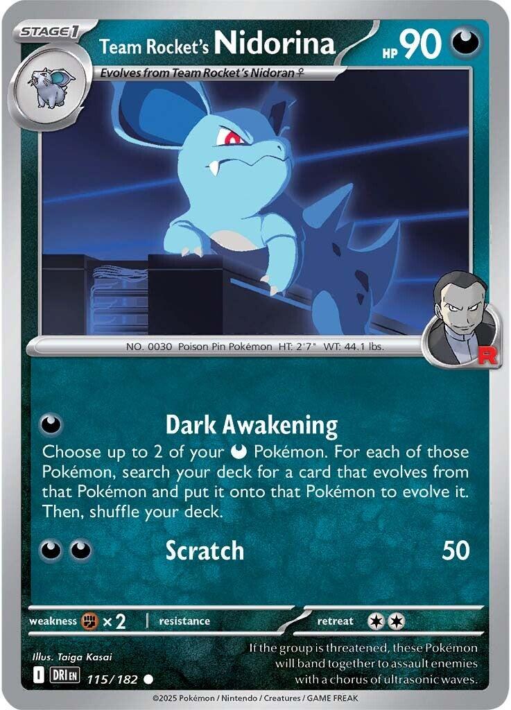 Team Rocket's Nidorina (115/182) [Scarlet & Violet: Destined Rivals] | Exor Games Dartmouth