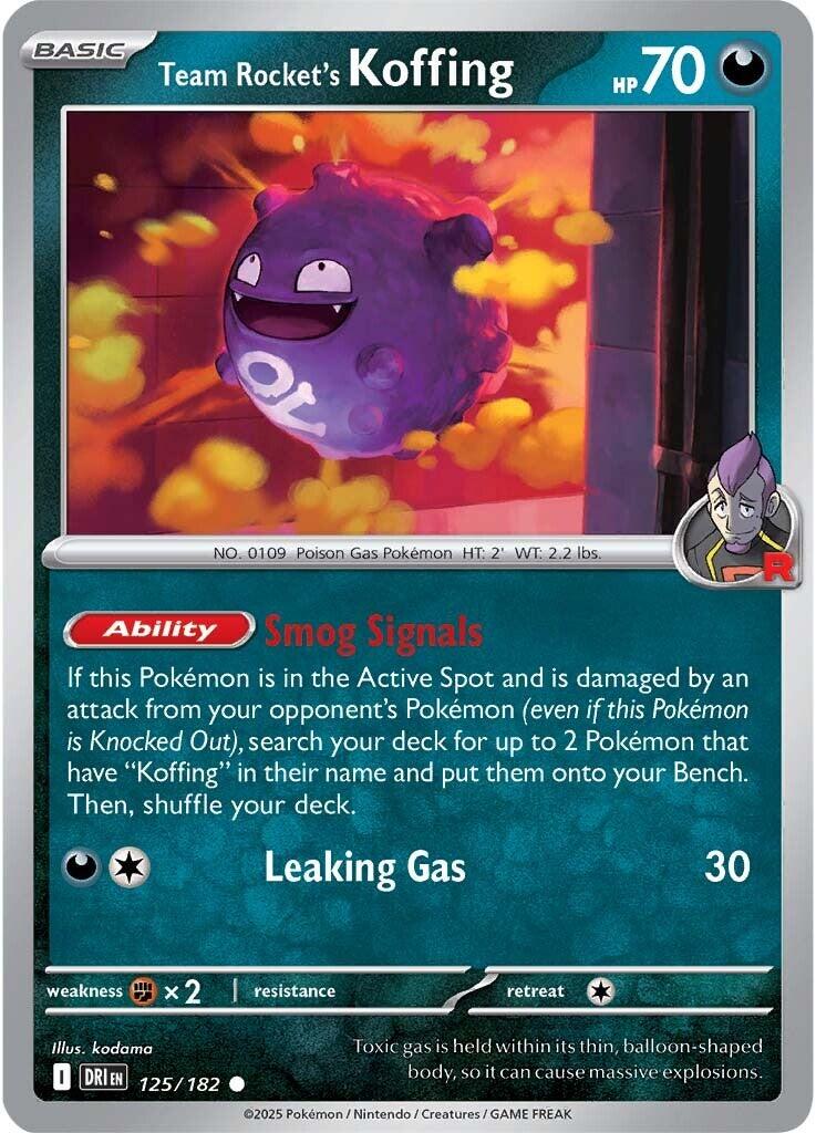 Team Rocket's Koffing (125/182) [Scarlet & Violet: Destined Rivals] | Exor Games Dartmouth