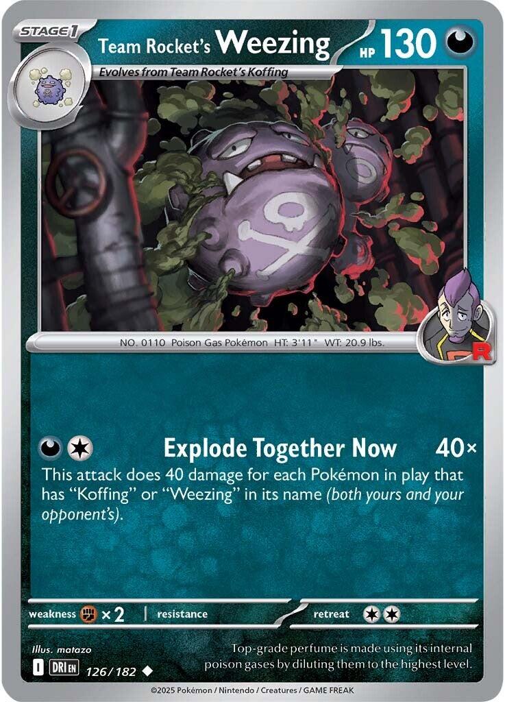 Team Rocket's Weezing (126/182) [Scarlet & Violet: Destined Rivals] | Exor Games Dartmouth