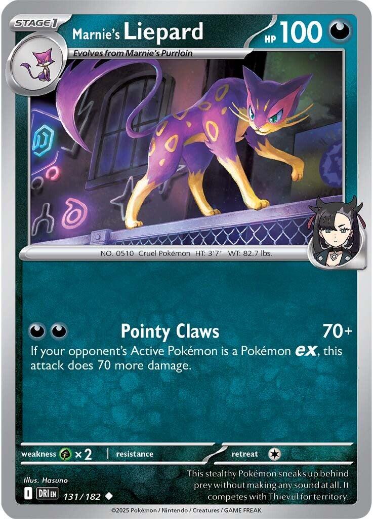 Marnie's Liepard (131/182) [Scarlet & Violet: Destined Rivals] | Exor Games Dartmouth