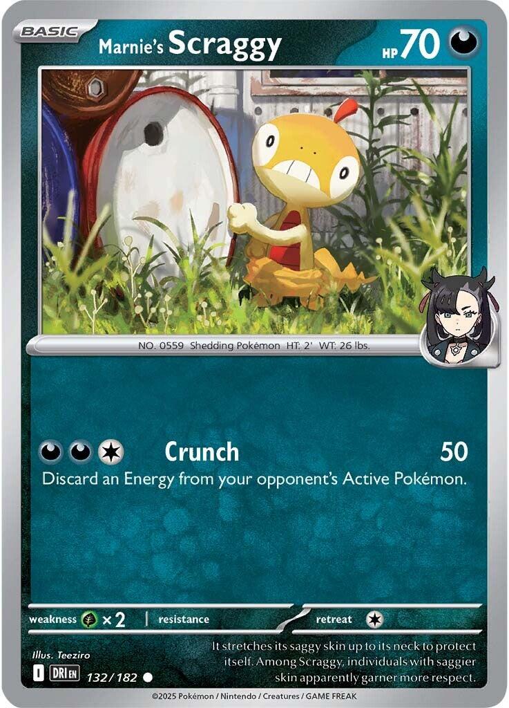 Marnie's Scraggy (132/182) [Scarlet & Violet: Destined Rivals] | Exor Games Dartmouth
