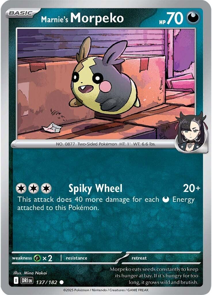 Marnie's Morpeko (137/182) [Scarlet & Violet: Destined Rivals] | Exor Games Dartmouth
