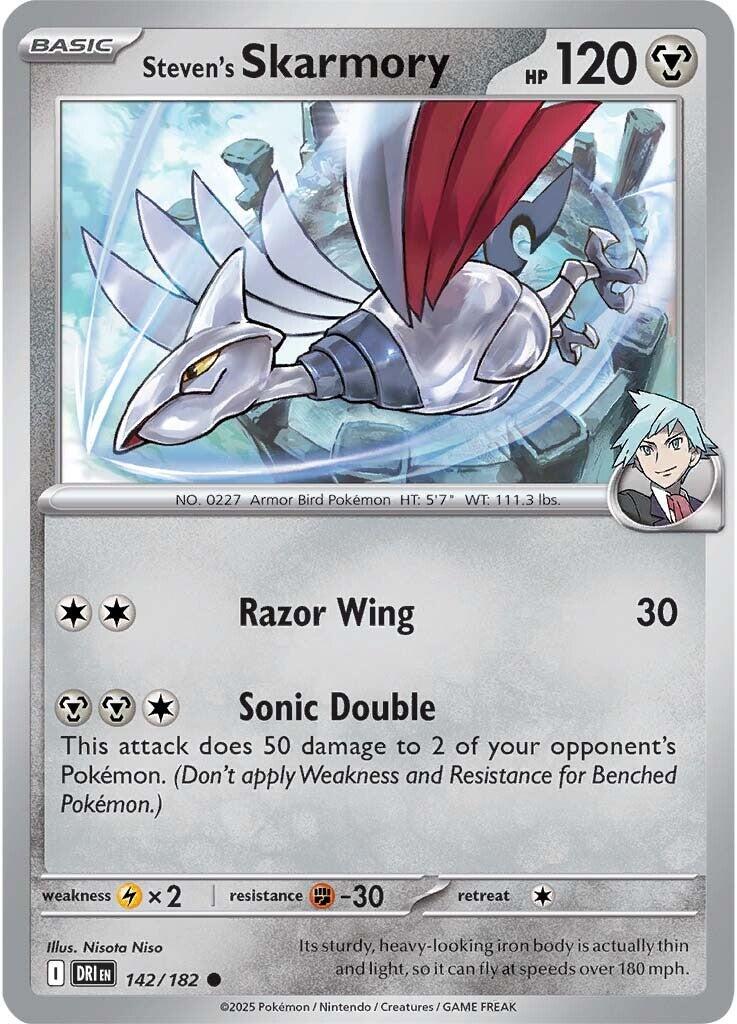 Steven's Skarmory (142/182) [Scarlet & Violet: Destined Rivals] | Exor Games Dartmouth