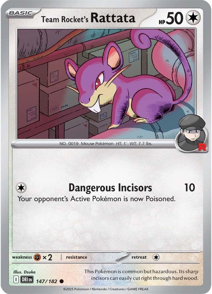 Team Rocket's Rattata (147/182) [Scarlet & Violet: Destined Rivals] | Exor Games Dartmouth