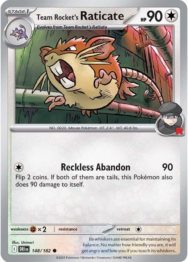 Team Rocket's Raticate (148/182) [Scarlet & Violet: Destined Rivals] | Exor Games Dartmouth
