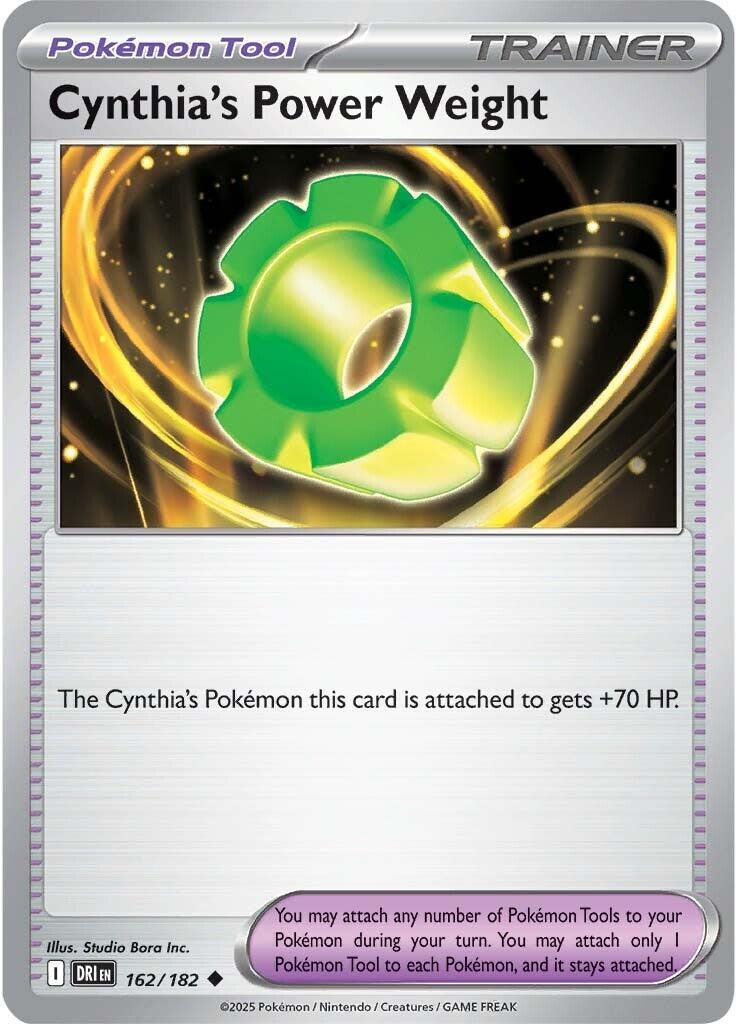 Cynthia's Power Weight (162/182) [Scarlet & Violet: Destined Rivals] | Exor Games Dartmouth