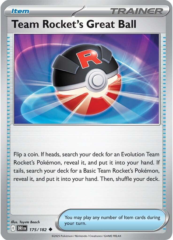 Team Rocket's Great Ball (175/182) [Scarlet & Violet: Destined Rivals] | Exor Games Dartmouth