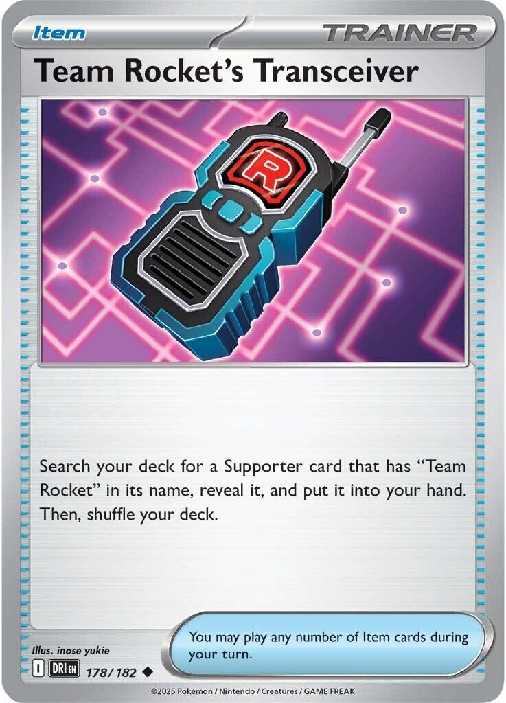 Team Rocket's Transceiver (178/182) [Scarlet & Violet: Destined Rivals] | Exor Games Dartmouth