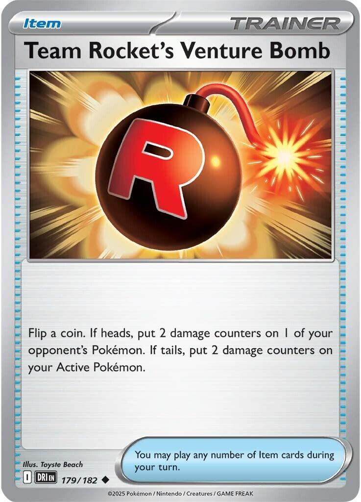 Team Rocket's Venture Bomb (179/182) [Scarlet & Violet: Destined Rivals] | Exor Games Dartmouth