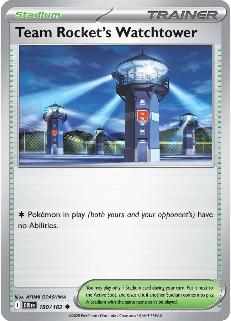 Team Rocket's Watchtower (180/182) [Scarlet & Violet: Destined Rivals] | Exor Games Dartmouth