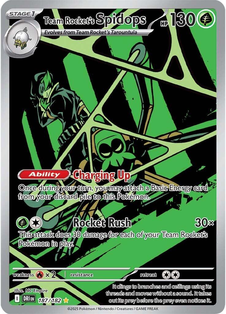 Team Rocket's Spidops (187/182) [Scarlet & Violet: Destined Rivals] | Exor Games Dartmouth