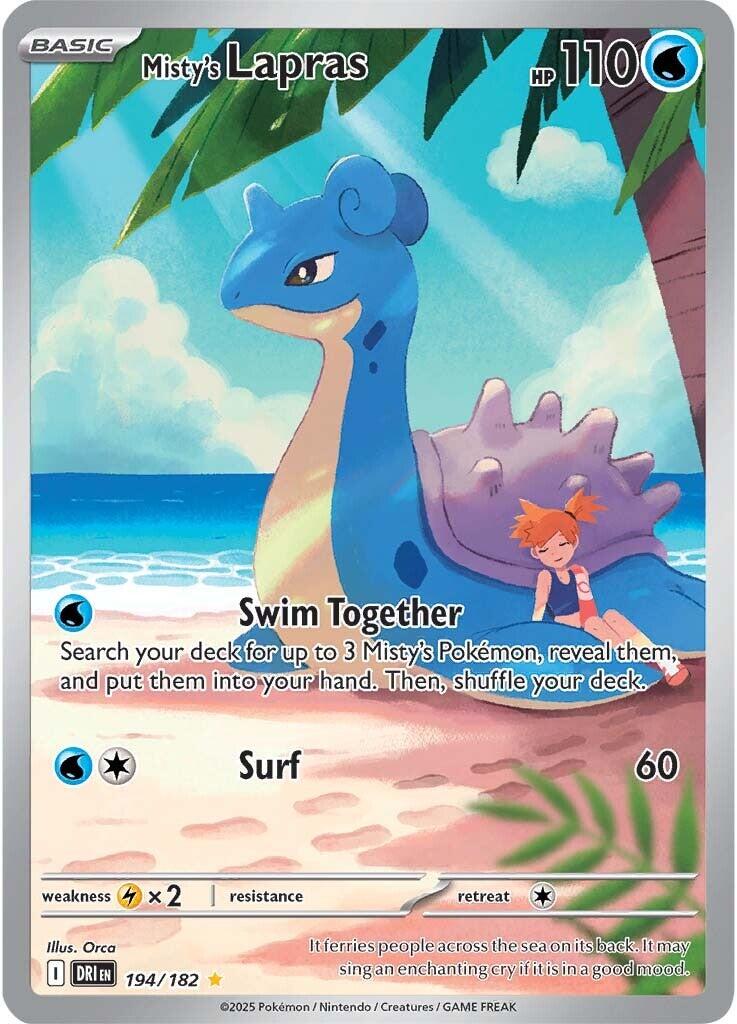 Misty's Lapras (194/182) [Scarlet & Violet: Destined Rivals] | Exor Games Dartmouth
