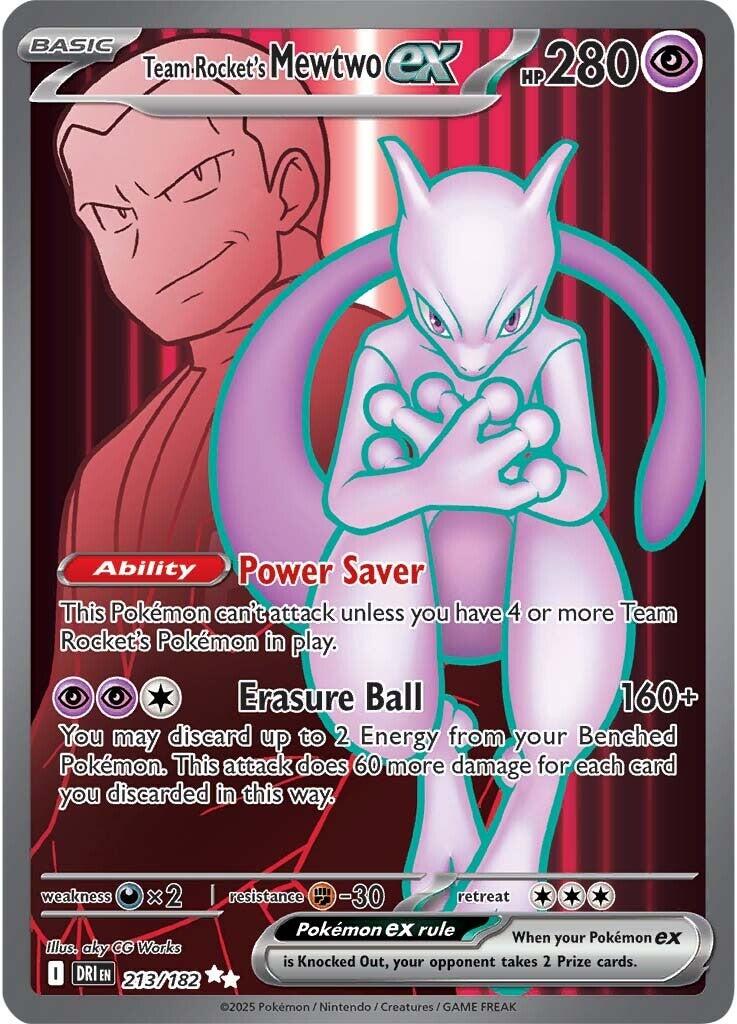 Team Rocket's Mewtwo ex (213/182) [Scarlet & Violet: Destined Rivals] | Exor Games Dartmouth
