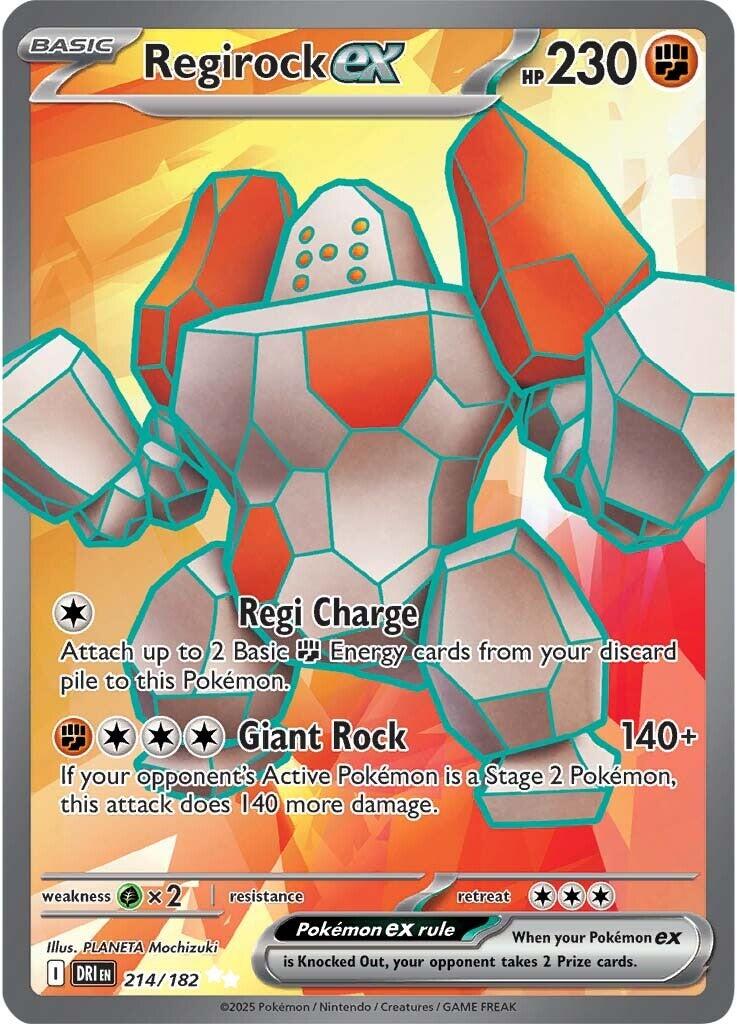 Regirock ex (214/182) [Scarlet & Violet: Destined Rivals] | Exor Games Dartmouth