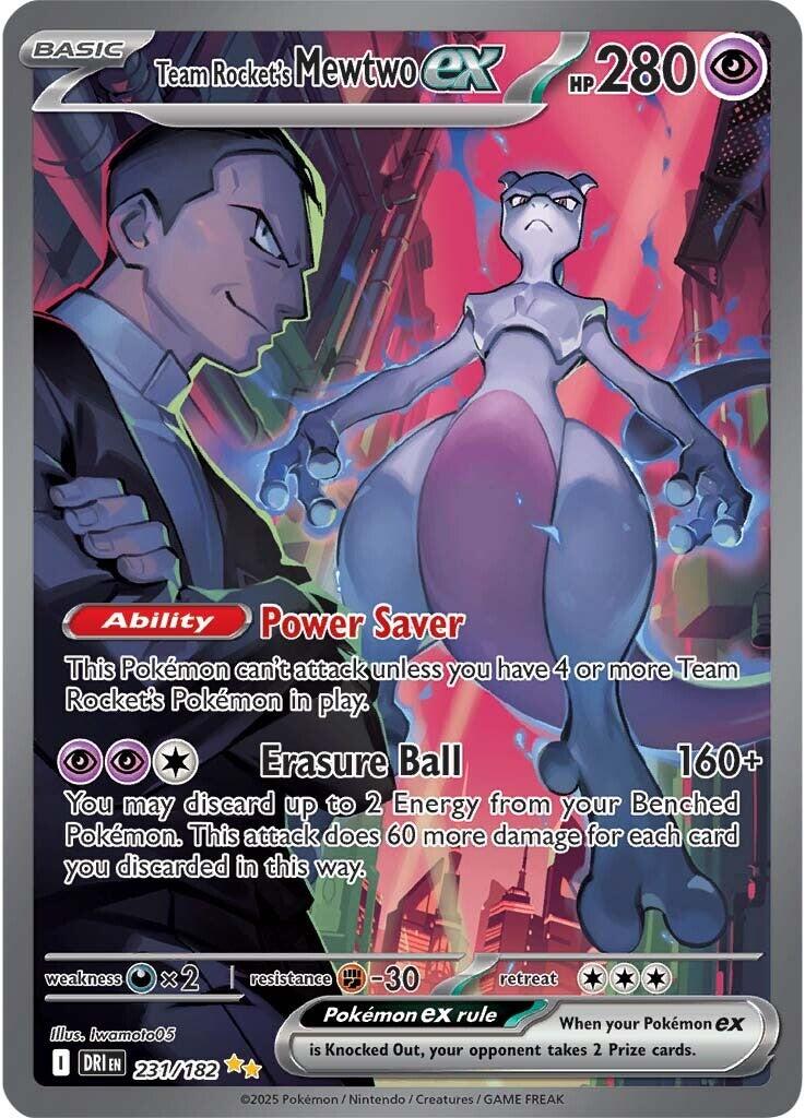 Team Rocket's Mewtwo ex (231/182) [Scarlet & Violet: Destined Rivals] | Exor Games Dartmouth