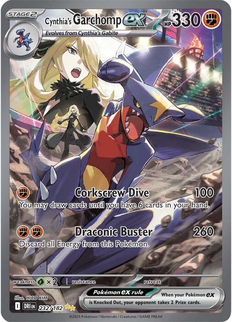 Cynthia's Garchomp ex (232/182) [Scarlet & Violet: Destined Rivals] | Exor Games Dartmouth