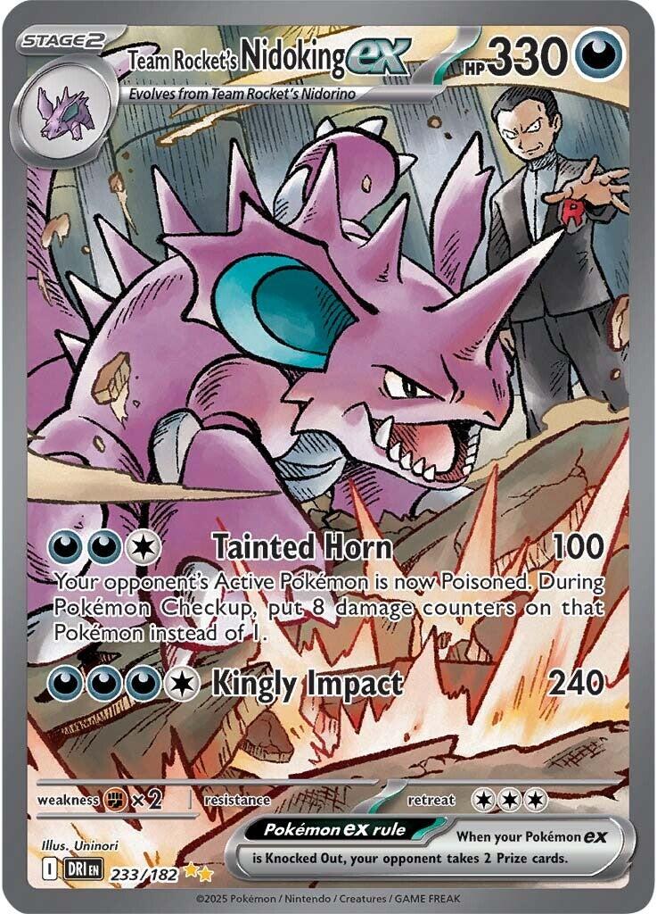 Team Rocket's Nidoking ex (233/182) [Scarlet & Violet: Destined Rivals] | Exor Games Dartmouth