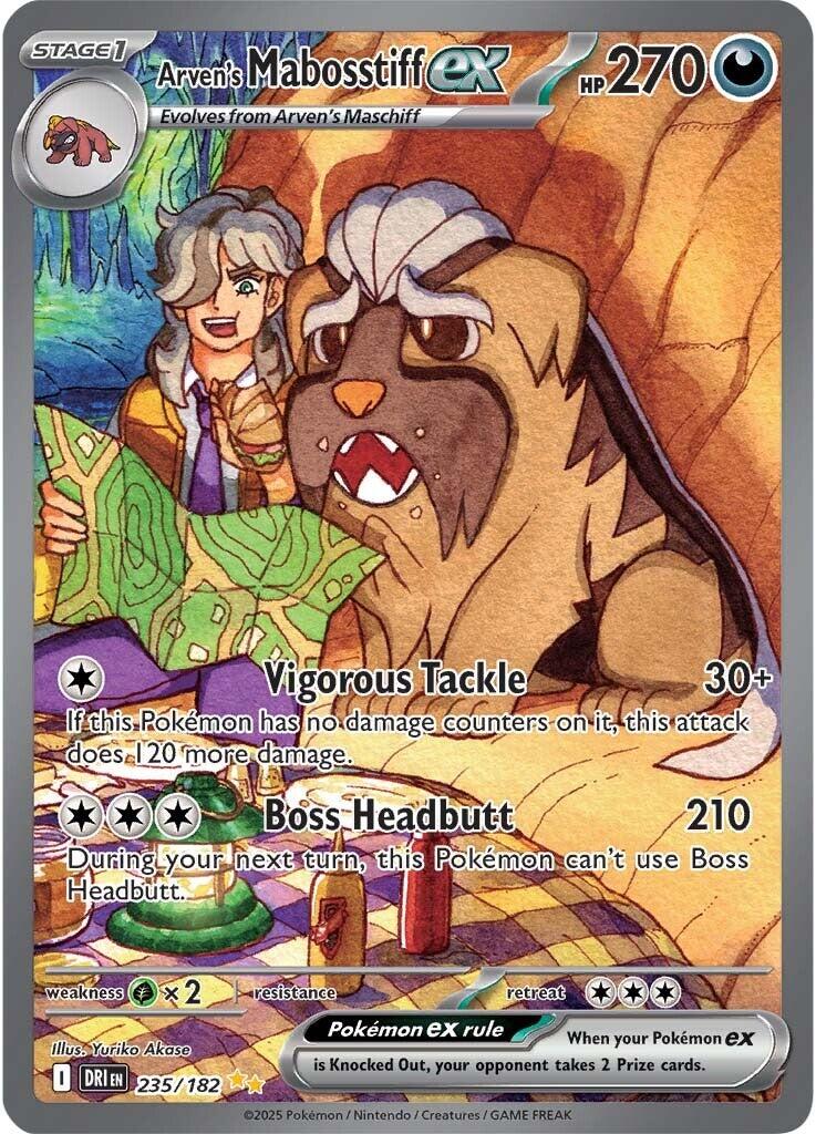 Arven's Mabosstiff ex (235/182) [Scarlet & Violet: Destined Rivals] | Exor Games Dartmouth