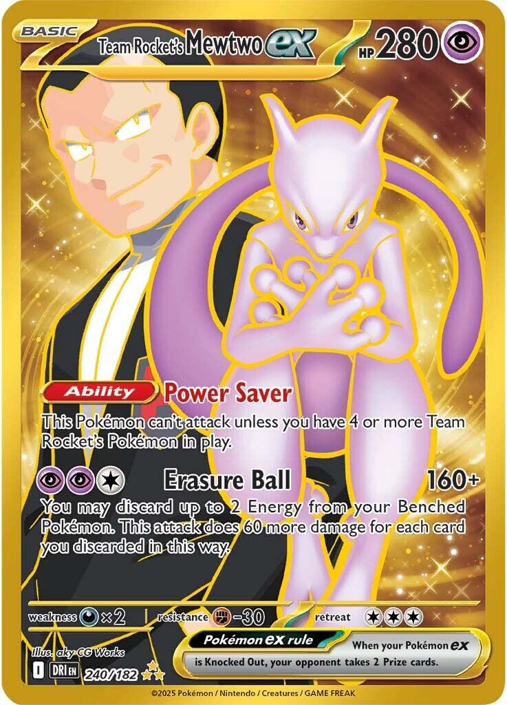 Team Rocket's Mewtwo ex (240/182) [Scarlet & Violet: Destined Rivals] | Exor Games Dartmouth
