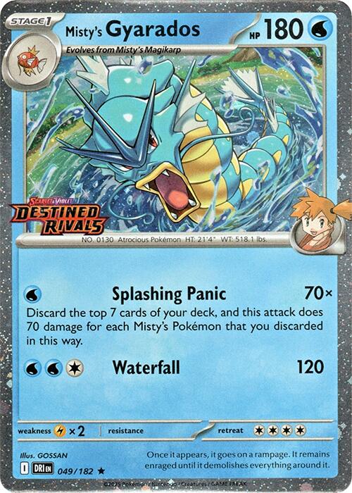 Misty's Gyarados (049/182) (Destined Rivals Stamp) [Scarlet & Violet: Destined Rivals] | Exor Games Dartmouth