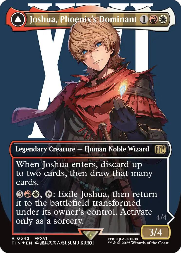 Joshua, Phoenix's Dominant (Borderless) (Surge Foil) [FINAL FANTASY] | Exor Games Dartmouth
