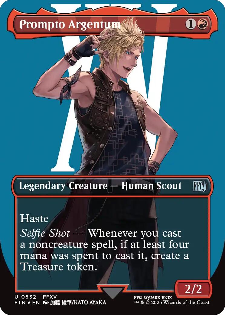 Prompto Argentum (Borderless) (Surge Foil) [FINAL FANTASY] | Exor Games Dartmouth