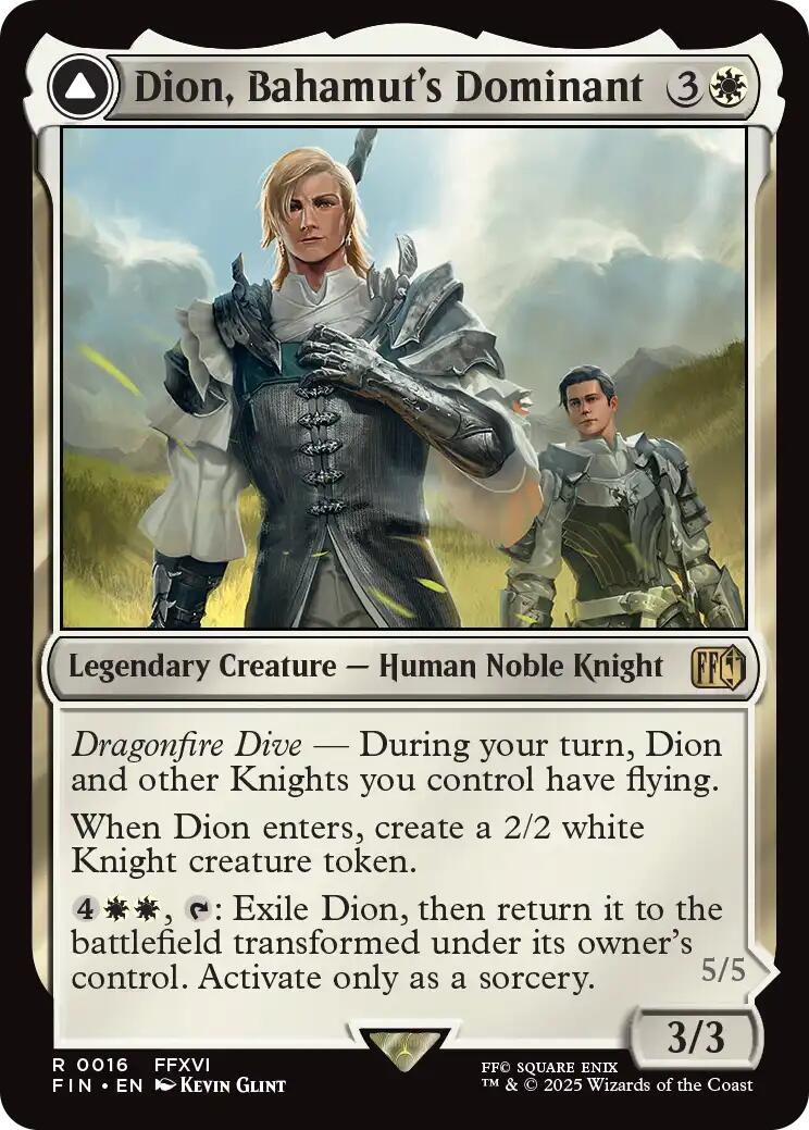 Dion, Bahamut's Dominant // Bahamut, Warden of Light [FINAL FANTASY] | Exor Games Dartmouth