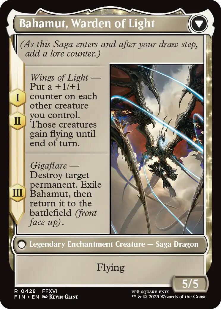 Dion, Bahamut's Dominant // Bahamut, Warden of Light (Extended Art) [FINAL FANTASY] | Exor Games Dartmouth