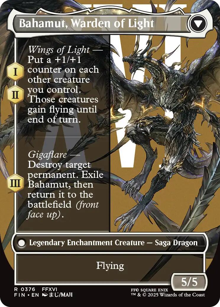 Dion, Bahamut's Dominant // Bahamut, Warden of Light (Borderless) [FINAL FANTASY] | Exor Games Dartmouth
