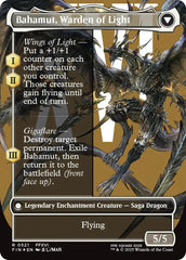 Dion, Bahamut's Dominant // Bahamut, Warden of Light (Borderless) (Surge Foil) [FINAL FANTASY] | Exor Games Dartmouth