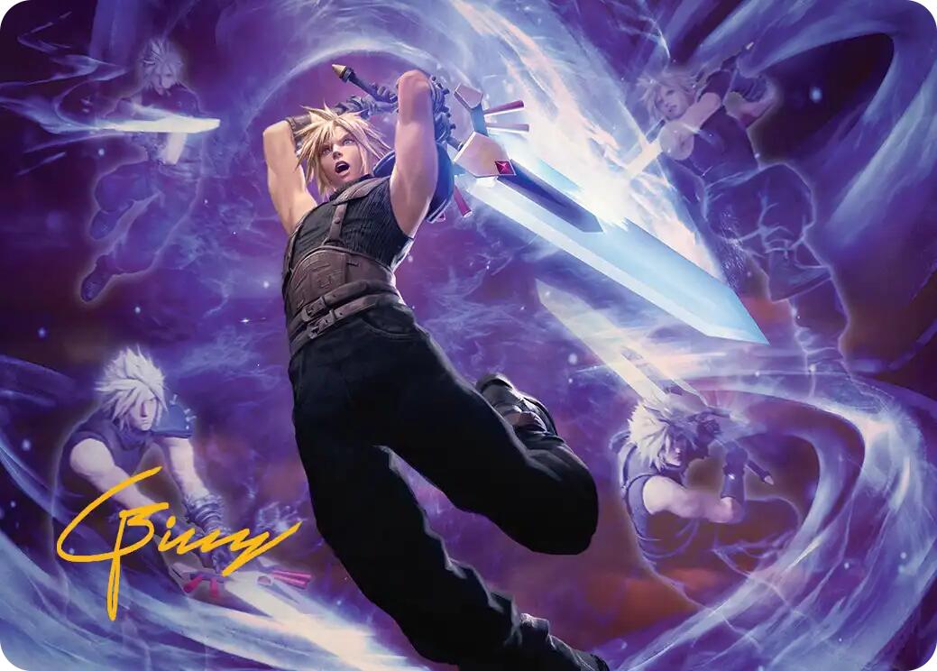 Cloud's Limit Break Art Card (Gold-Stamped Signature) [FINAL FANTASY Art Series] | Exor Games Dartmouth