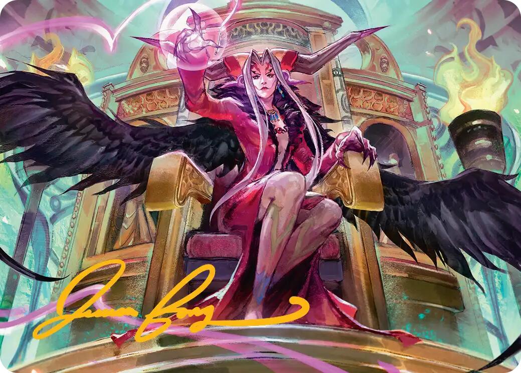 Sorceress's Schemes Art Card (Gold-Stamped Signature) [FINAL FANTASY Art Series] | Exor Games Dartmouth