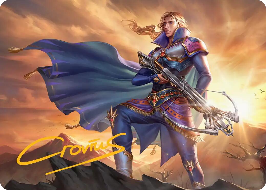 Edgar, Master Machinist Art Card (Gold-Stamped Signature) [FINAL FANTASY Art Series] | Exor Games Dartmouth
