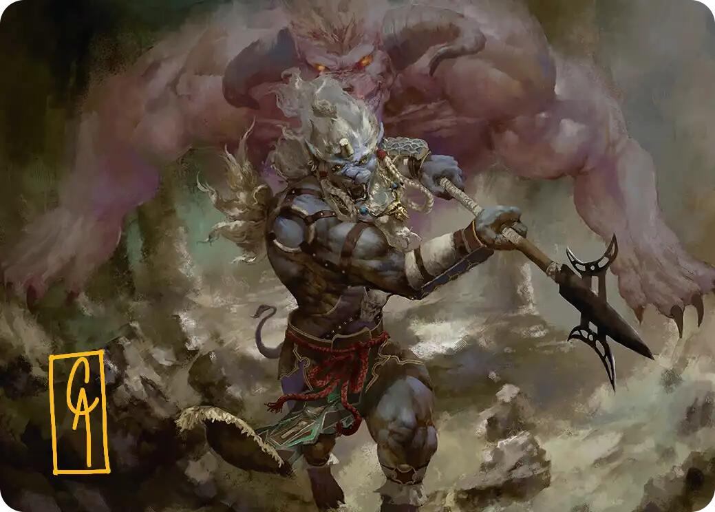 Kimahri, Valiant Guardian Art Card (Gold-Stamped Signature) [FINAL FANTASY Art Series] | Exor Games Dartmouth