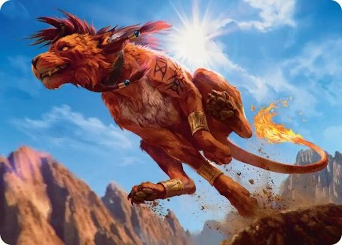 Red XIII, Proud Warrior Art Card [FINAL FANTASY Art Series] | Exor Games Dartmouth