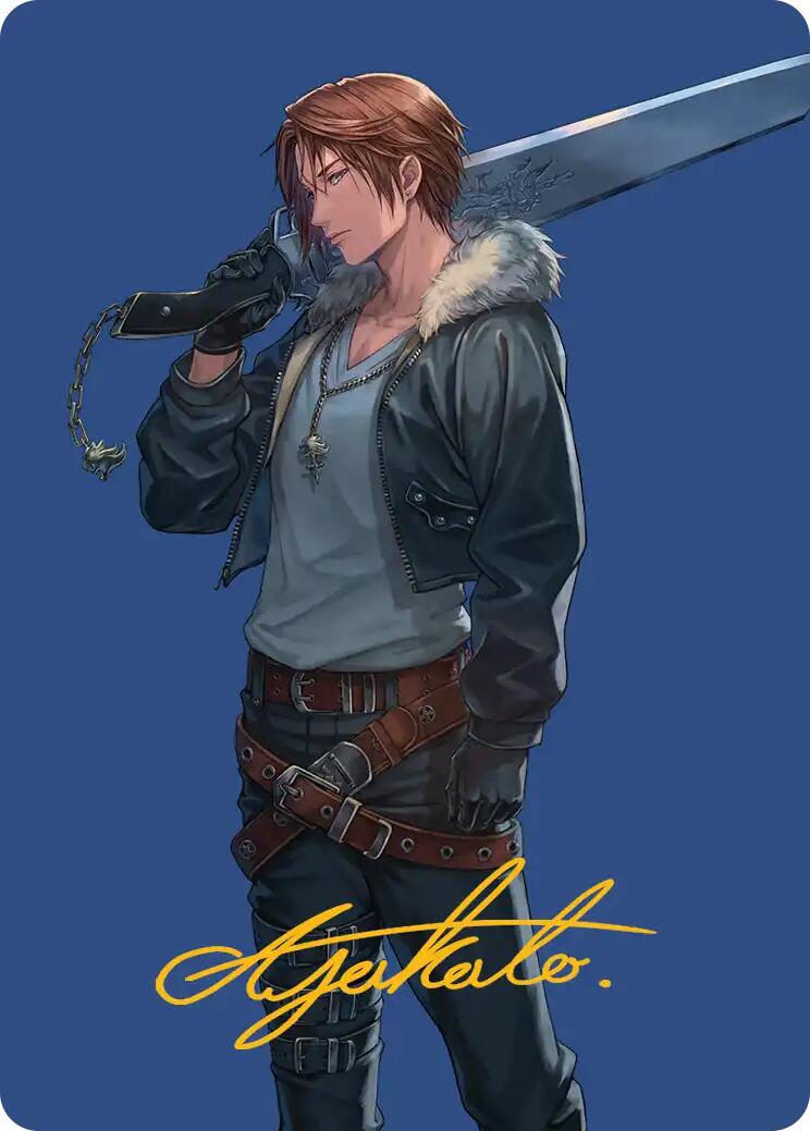 Squall, SeeD Mercenary Art Card (Gold-Stamped Signature) [FINAL FANTASY Art Series] | Exor Games Dartmouth