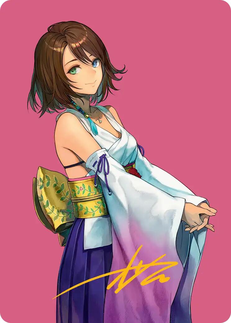 Yuna, Hope of Spira Art Card (Gold-Stamped Signature) [FINAL FANTASY Art Series] | Exor Games Dartmouth