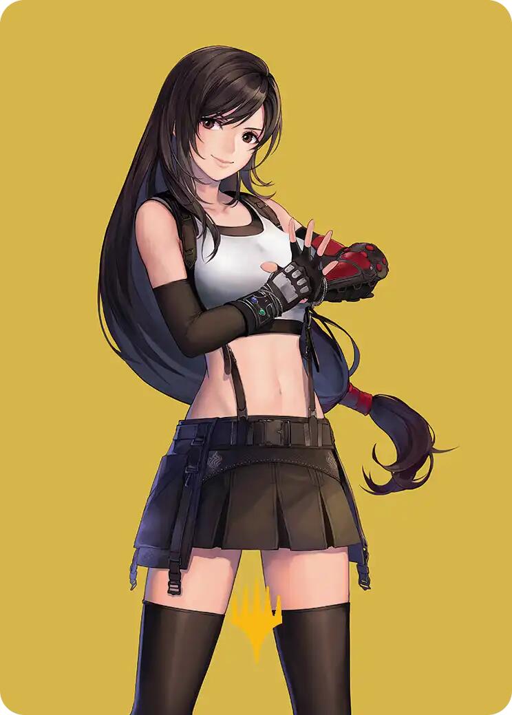 Tifa, Martial Artist Art Card (Gold-Stamped Planeswalker Symbol) [FINAL FANTASY Art Series] | Exor Games Dartmouth
