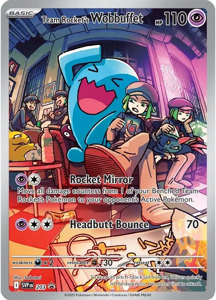 Team Rocket's Wobbuffet (203) [Scarlet & Violet: Black Star Promos] | Exor Games Dartmouth