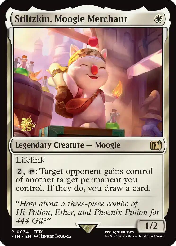 Stiltzkin, Moogle Merchant [FINAL FANTASY Prerelease Promo] | Exor Games Dartmouth